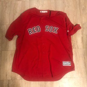 Boston Red Sox Majestic Red Alternate Jersey 2xl